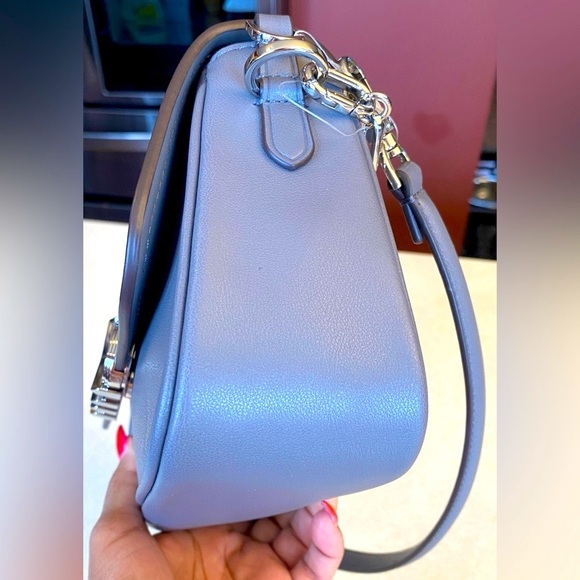 MICHAEL MICHAEL KORS Parker Heather Grey Convertible Pouchette Shoulder Bag, NWT - Picture 8 of 16